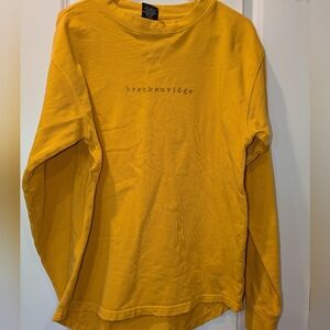 Breckenridge Embroidered Crewneck Sweatshirt Yellow
